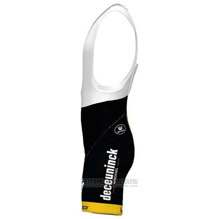 2020 Fahrradbekleidung Deceuninck Quick Step Wei Gelb Trikot Kurzarm und Tragerhose